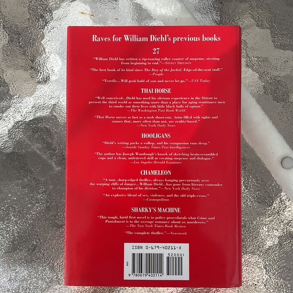 Primal Fear - William Diehl. Hardcover VG Condition. Fiction - Picture 2 of 8